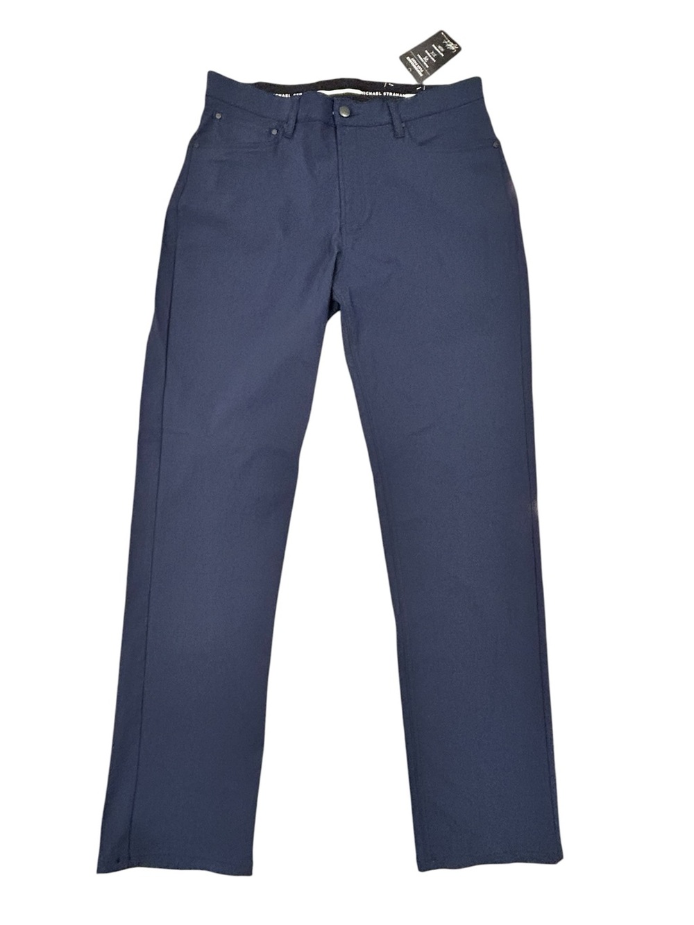 Michael Strahan Men’s Navy Performance Flex 5-Pocket Warp Stretch Pant 32x32 NWT